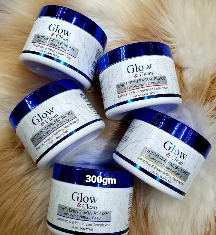 Glow & Clean 5-Pcs  Whitening Facial Kit