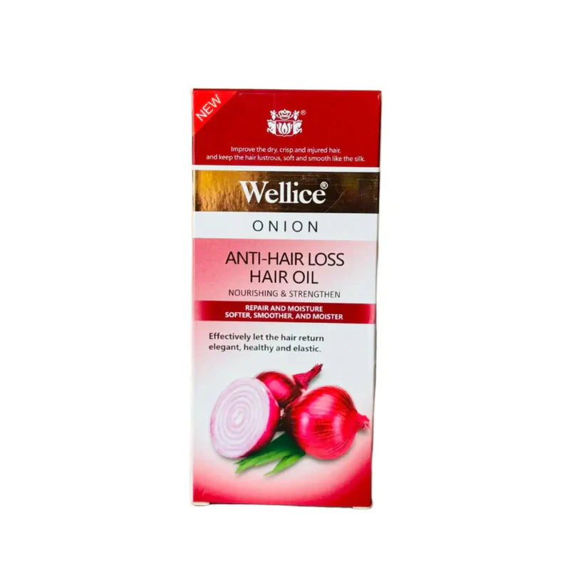 🧅 Wellice Onion Anti-Hair Loss Hair Oil – 150ml 🧅 – Control Hair Fall & Dandruff