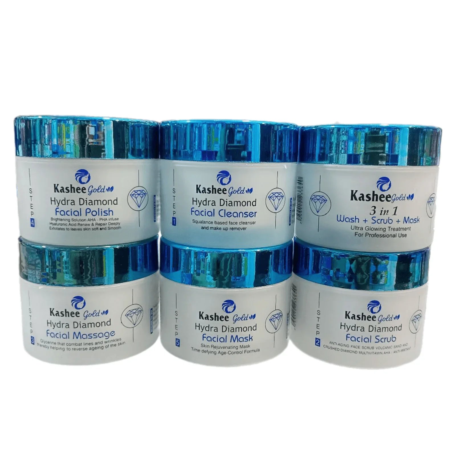 ✨ Kashee Gold Hydra Facial Kit – Pack of 6 ✨
